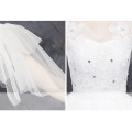 Cheap Wedding Gowns 2019 Bride Use Pregnant Wedding Party Dress V-neck Lace Design Puff Sleeves Ivory Bridal wedding Dress Gowns